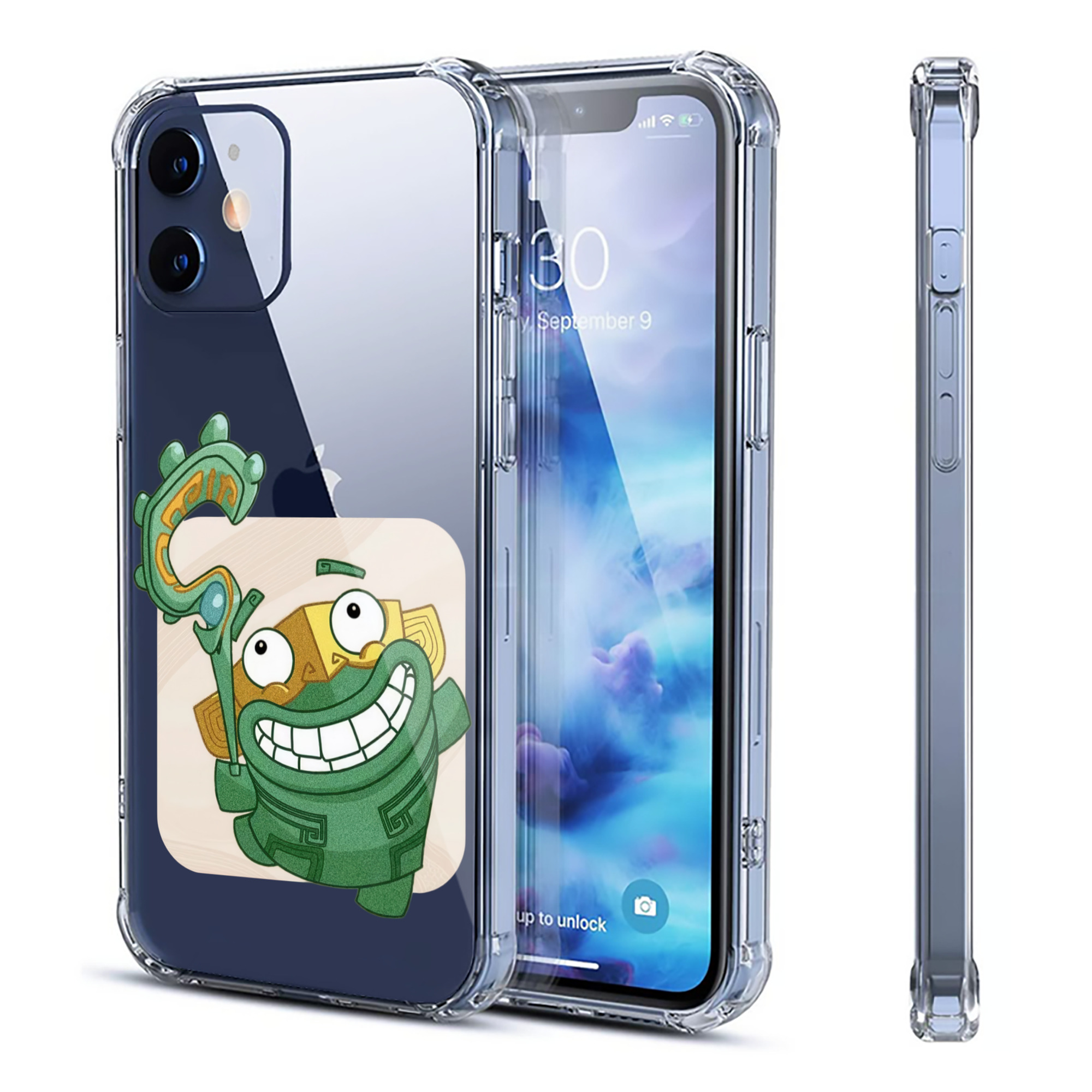 （画像用） Ne Zha 2 ナタ 魔童の大暴れ 【iPhone 12シリーズ対応】透明スマホケース（クリアソフトケース）